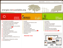 Tablet Screenshot of energies-renouvelables.org